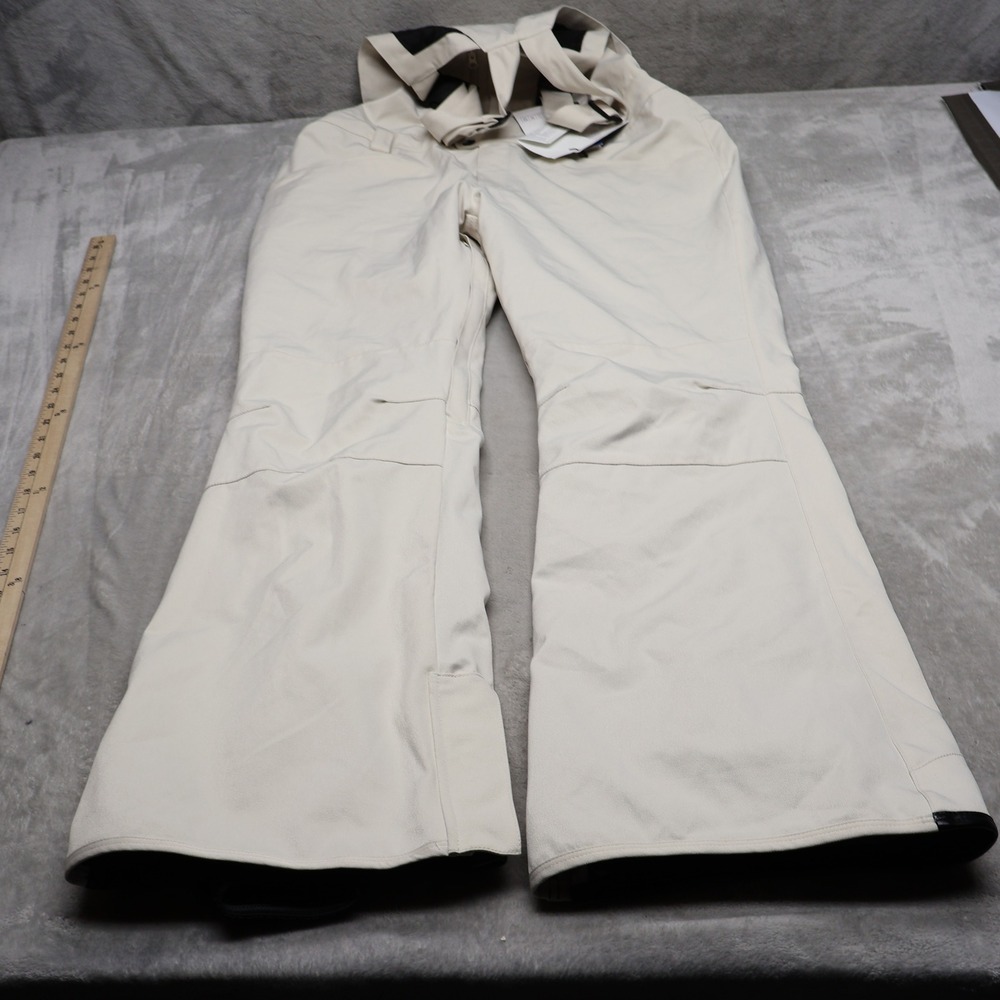 SEARIPE Snow Bib Pants Men XL White Genji-Tex Windproof Ski Winter Insulated NEW - Picture 1 of 16